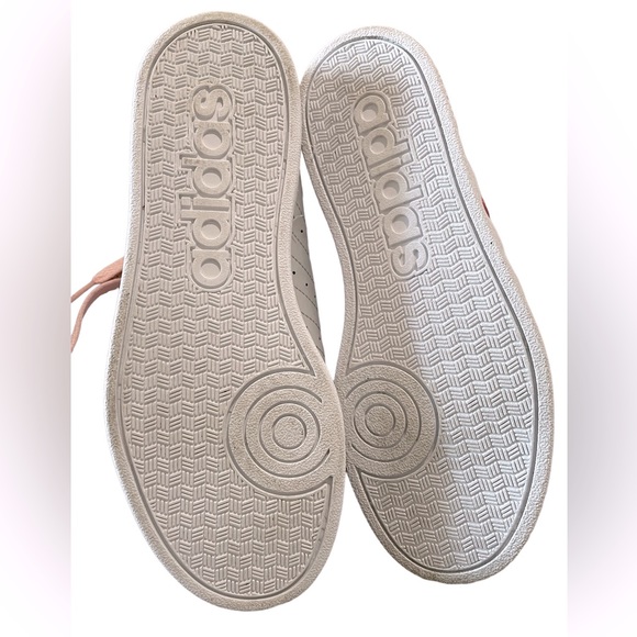 Adidas Neo Girl's Gray Leather Low Top Lace Up Sneakers Shoes - Girl's Size 4 - Picture 11 of 11